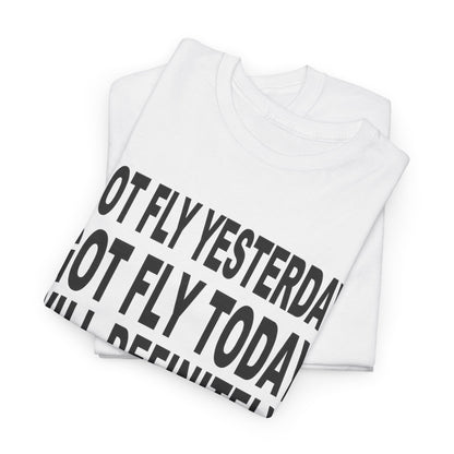 Got Fly Today Unisex Heavy Cotton Tee, Motivational T-Shirt, Gift for Pilots, Aviation Enthusiast Apparel, Fly Theme Shirt