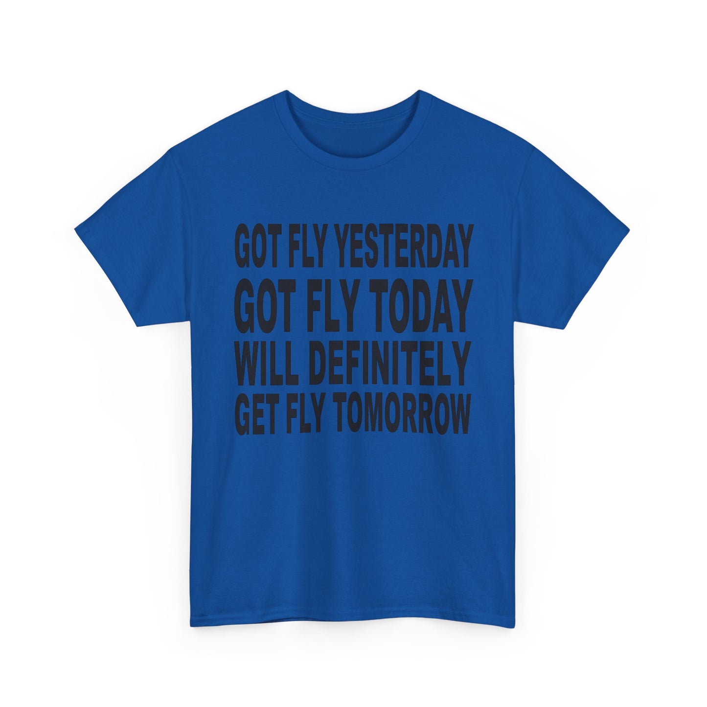 Got Fly Today Unisex Heavy Cotton Tee, Motivational T-Shirt, Gift for Pilots, Aviation Enthusiast Apparel, Fly Theme Shirt